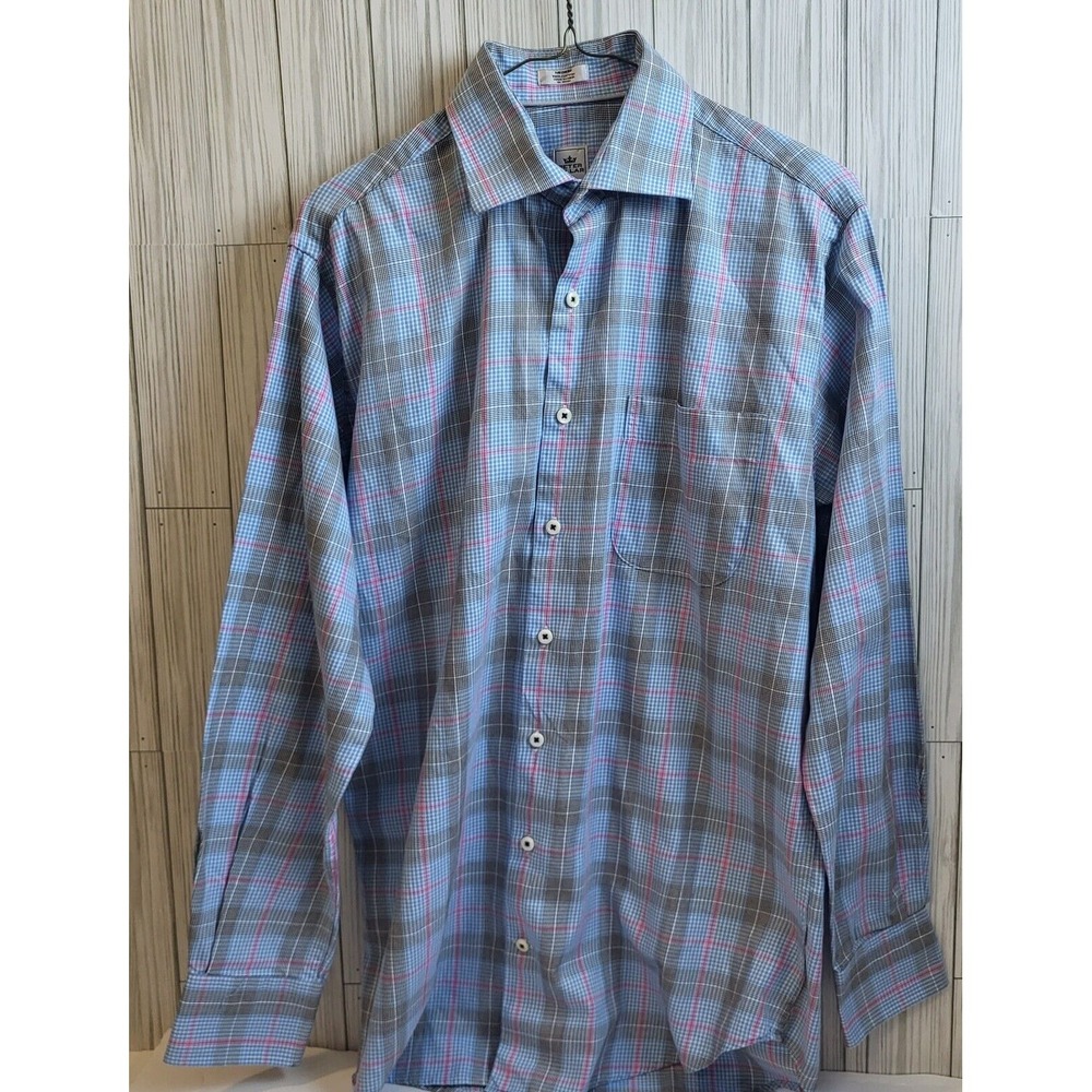 Peter‎ Millar, Plaid Multicolor Dress Shirt For Men Size M